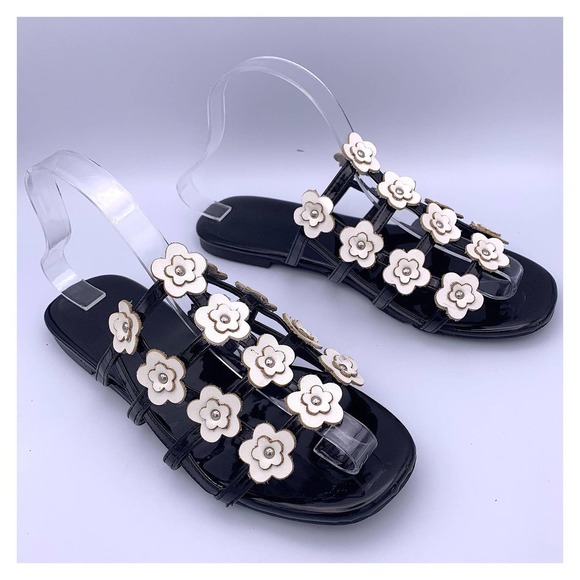 Anthropologie Shoes - Betts by Haru Daisy Flower Studded Slide Sandals
